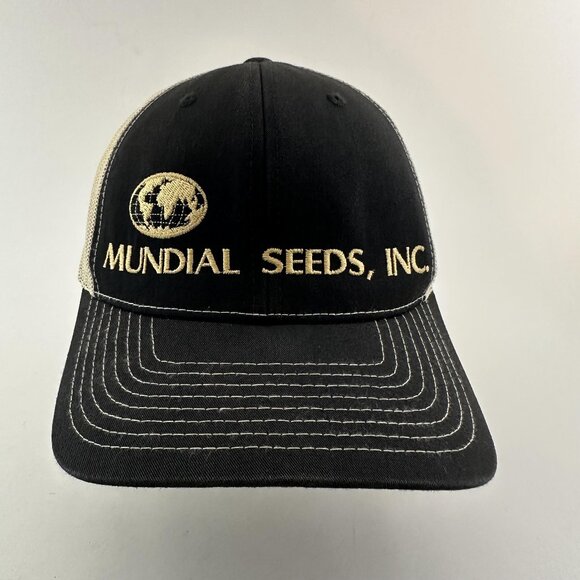 Richardson Other - Mundial Seeds Inc Trucker Hat Richardson Embroidered Adjustable Snapback Cap